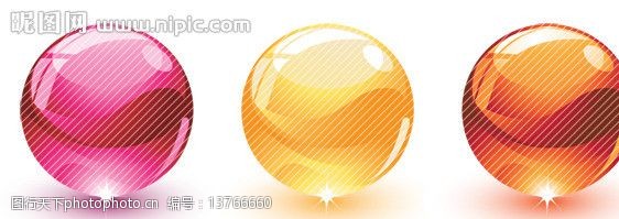 水晶球发光玻璃球图片