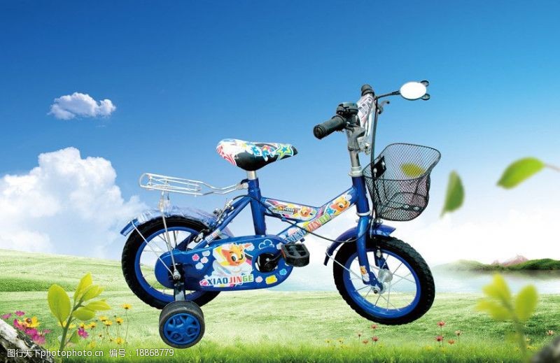 绿光科技小孩自行车图片