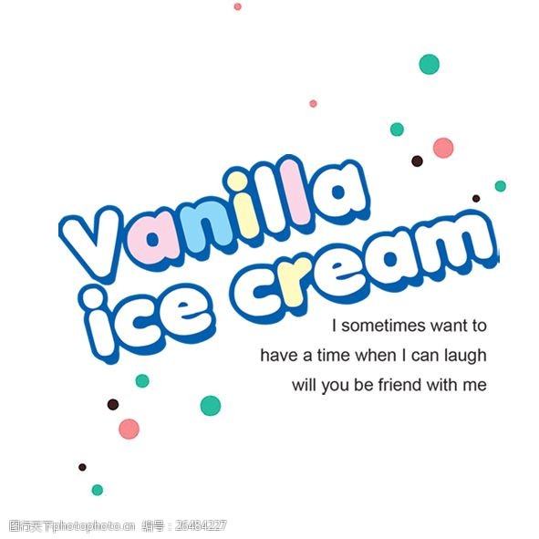icecream艺术字