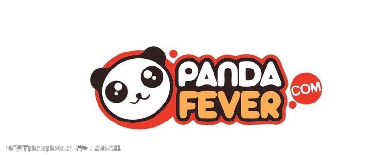 卡通熊猫熊猫logo
