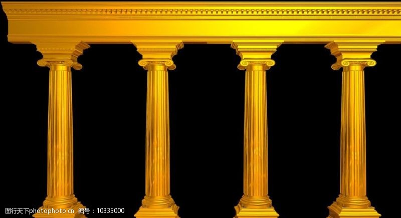 罗马柱门模型金色罗马柱门楼图片