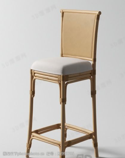 家具模型3D吧椅模型