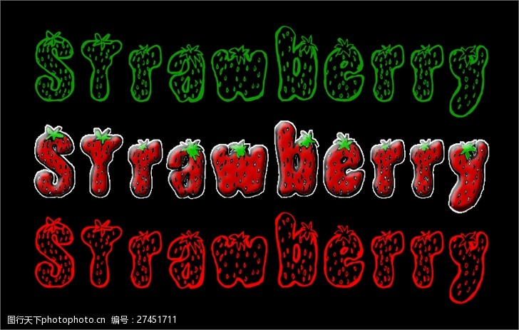 opentype草莓的字体