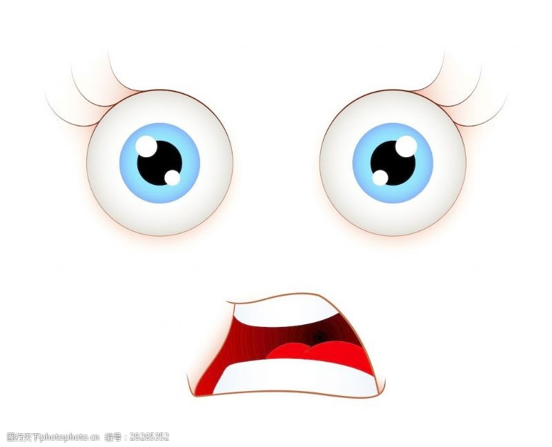 害怕的人害怕的表情