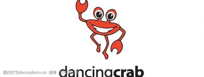 方形标签螃蟹logo图片