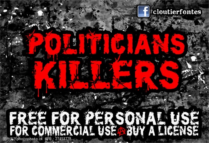 eotCF的政客的杀手的字体