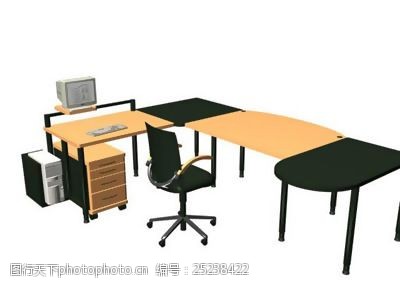 办公家具组合3D办公家具模型20080920更新1
