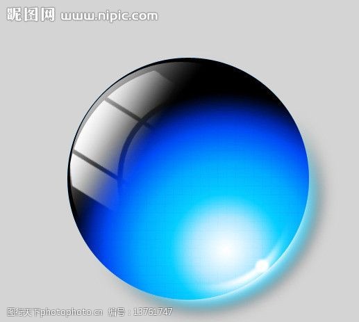 水晶球玻璃球图片