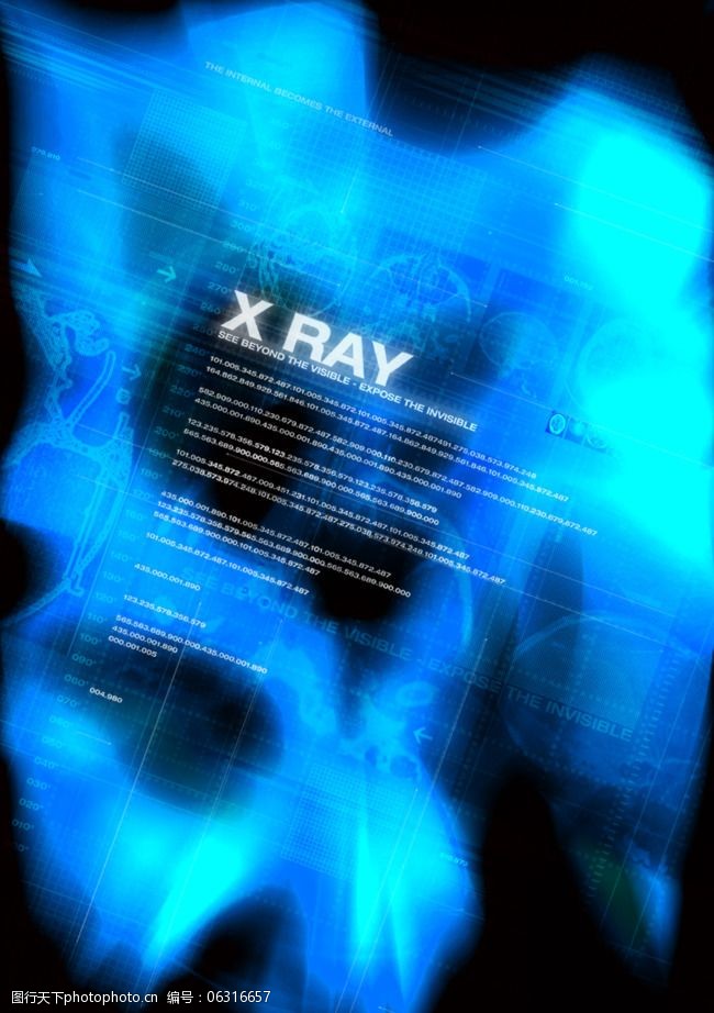 异度空间X射线数码游戏背景设计psd分层素材