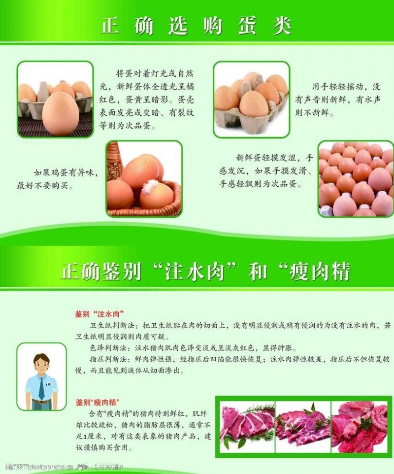 绿色鸡蛋广告食品安全常识彩页图片