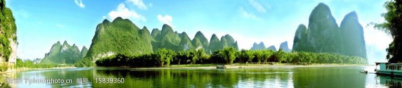 山水倒影桂林山水图片