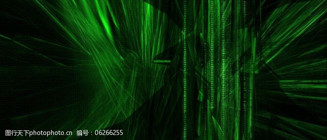 异度空间绿色从林科幻游戏背景psd源文件