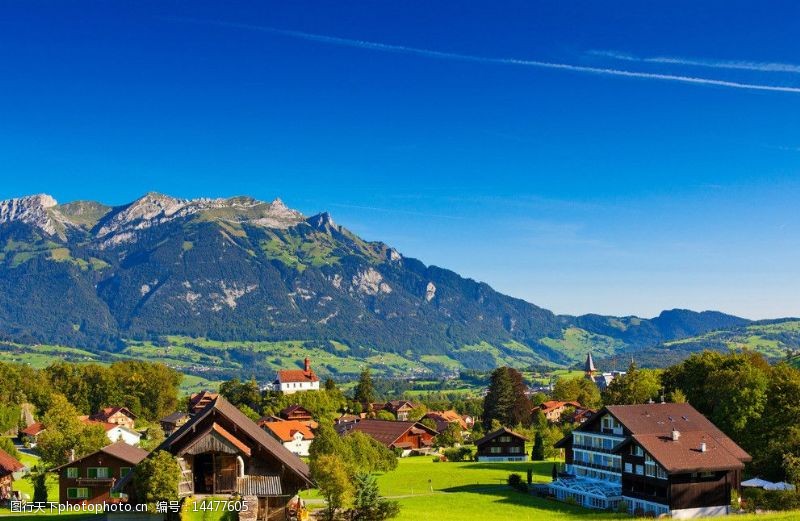 瑞士风光阿尔卑斯山图片
