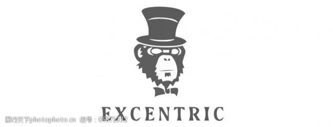 英文字母矢量素材猴子logo图片