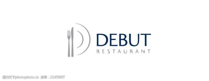 欧美插画餐厅logo