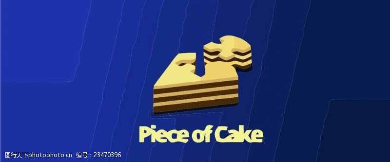 美式漫画蛋糕logo
