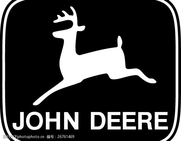 JohnDeerelogo设计欣赏约翰迪尔标志设计欣赏