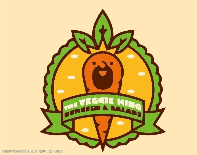 美式漫画萝卜logo