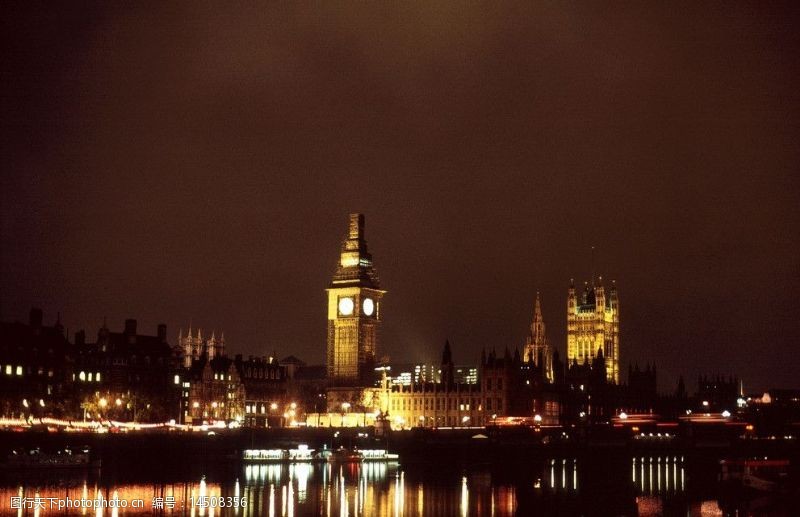塔楼伦敦夜景图片
