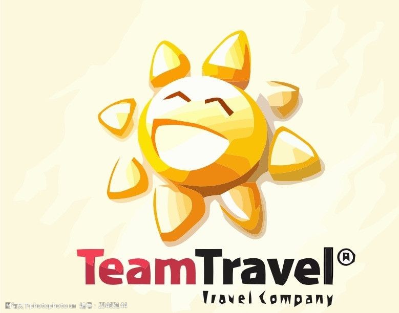 美式漫画旅游logo
