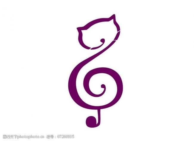 方形标签猫科logo图片