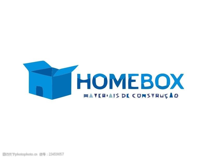 英文字母图标包装盒logo