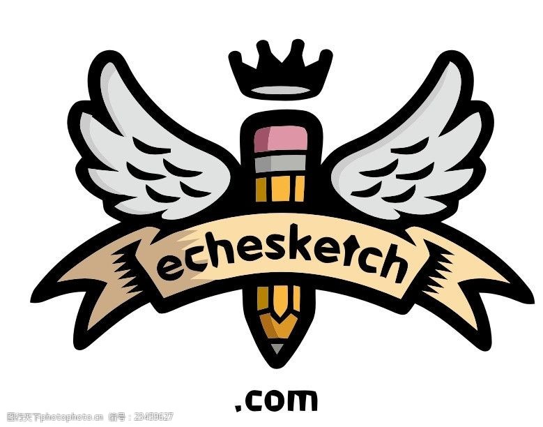 英文字母图标翅膀logo