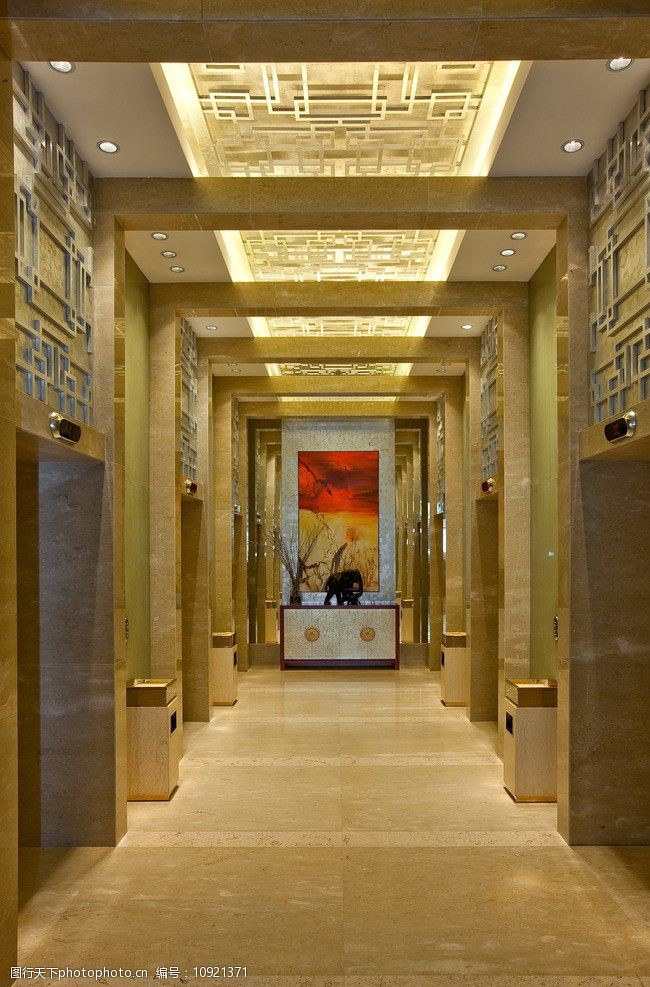 五星级酒店电梯厅图片