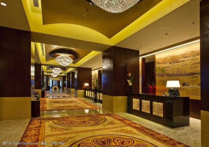 五星级酒店酒店走廊图片