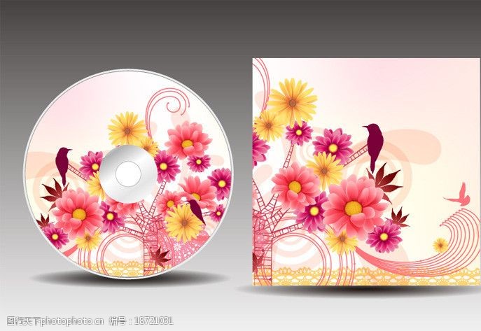 封套模板下载CD光盘封面设计图片