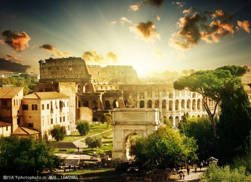 世界著名建筑罗马斗兽场图片