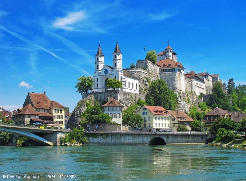 瑞士风光瑞士城堡风光图片