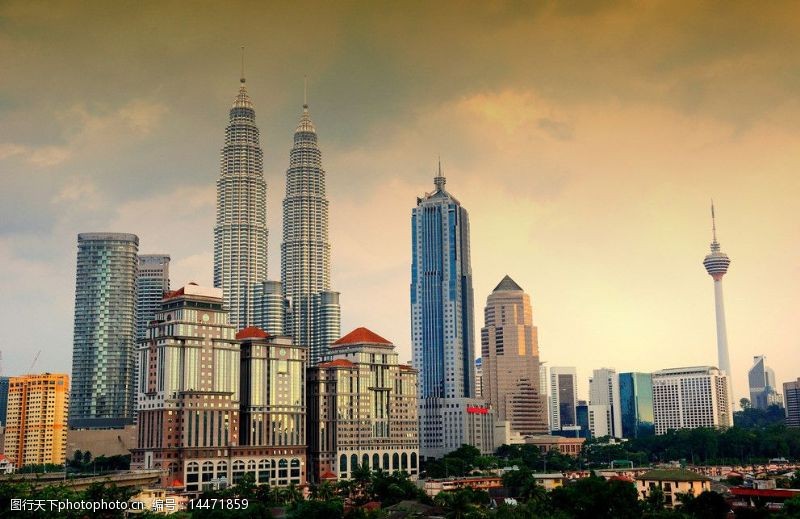 塔楼马来西亚双子塔图片