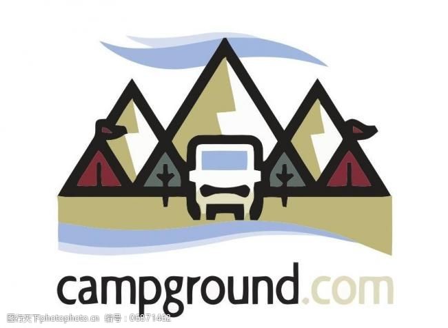 英文字母矢量素材帐篷logo图片