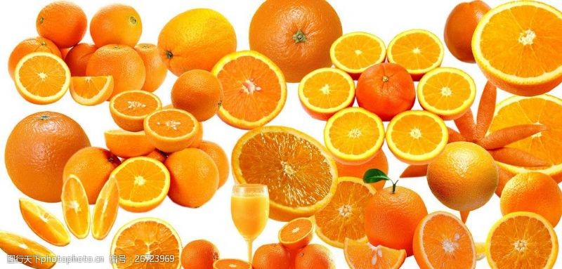 水果切面橙子水果