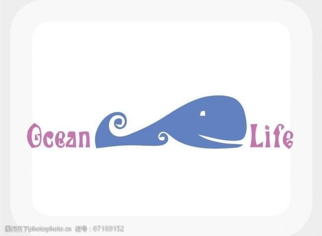 方形标签鲸鱼logo图片