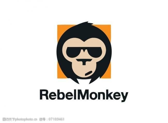 方形标签猩猩logo图片