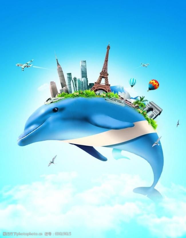 世界建筑设计飞行的海豚图片